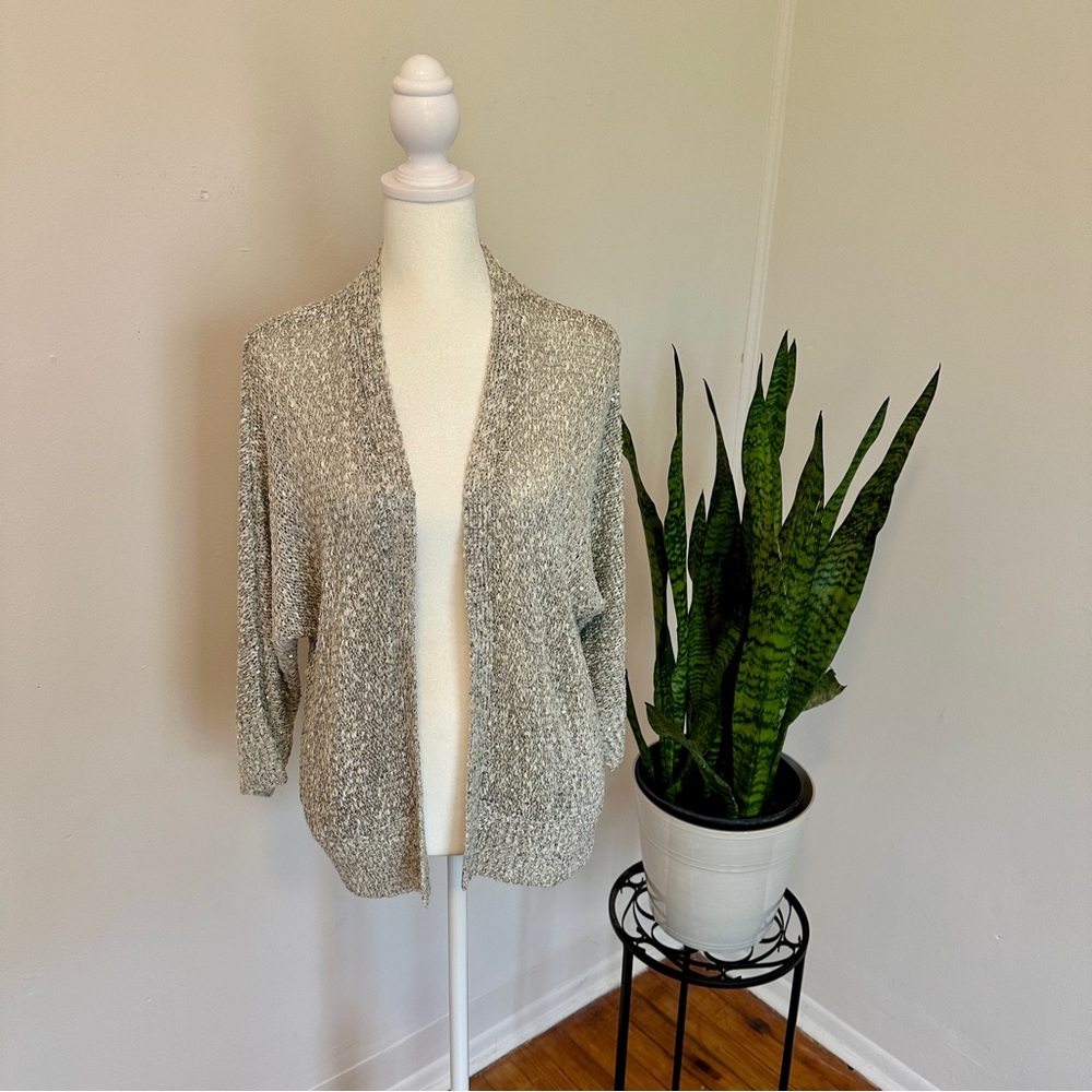 Apt. 9 | Sparkly Gray Cardigan Sweater